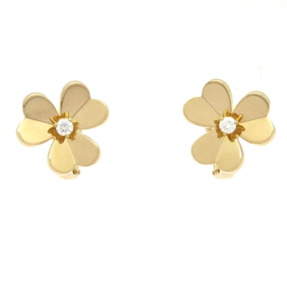 Van Cleef & Arpels Frivol Earrings, Small Model Earrings VCARB65700 18K Yellow